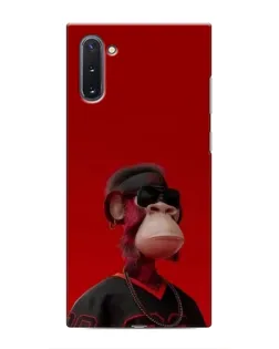 Чехол для Samsung Galaxy Note 10 с картинкой «Bored Ape в красном» Чехол для Samsung Galaxy Note 10 с картинкой «Bored Ape в красном»