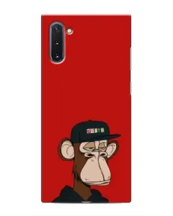 Чехол для Samsung Galaxy Note 10 с картинкой «Bored Ape — красный фон» Чехол для Samsung Galaxy Note 10 с картинкой «Bored Ape — красный фон»
