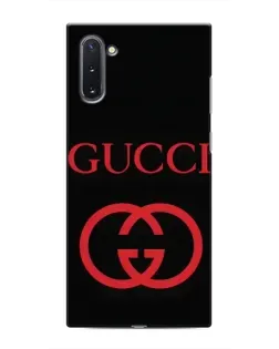 Чехол для Samsung Galaxy Note 10 с картинкой «Gucci — красный логотип»