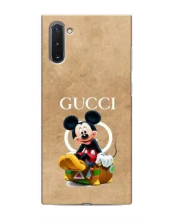 Чехол для Samsung Galaxy Note 10 с картинкой «Микки Маус Gucci — крафт»