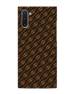 Чехол для Samsung Galaxy Note 10 с картинкой «Gucci — золотые диагонали»