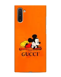 Чохол для Samsung Galaxy Note 10 з картинкою «Міккі Маус Gucci — помаранч»