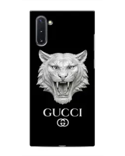 Чохол для Samsung Galaxy Note 10 з картинкою «Gucci — срібний лев»