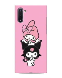 Чехол для Samsung Galaxy Note 10 с картинкой «My Melody и Kuromi» Чехол для Samsung Galaxy Note 10 с картинкой «My Melody и Kuromi»