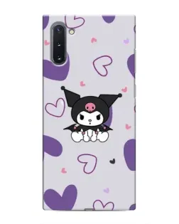 Чехол для Samsung Galaxy Note 10 с картинкой «Kuromi и лавандовые сердца» Чехол для Samsung Galaxy Note 10 с картинкой «Kuromi и лавандовые сердца»