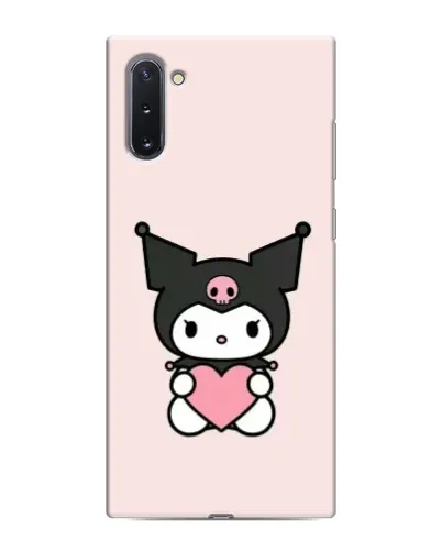 Чехол для Samsung Galaxy Note 10 с картинкой «Kuromi и сердце»
