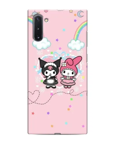 Чехол для Samsung Galaxy Note 10 с картинкой «My Melody и Kuromi»