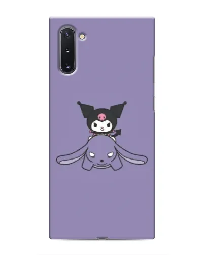 Чехол для Samsung Galaxy Note 10 с картинкой «Kuromi на лиловом фоне»