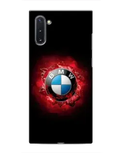 Чехол для Samsung Galaxy Note 10 с картинкой «Логотип BMW — вспышка»