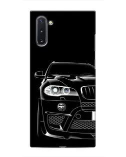 Чехол для Samsung Galaxy Note 10 с картинкой «Темный силуэт BMW»
