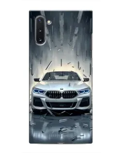 Чехол для Samsung Galaxy Note 10 с картинкой «BMW в свете фар»