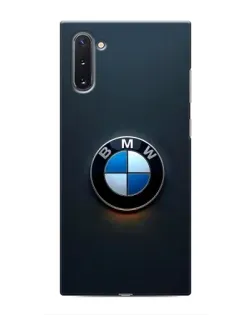 Чехол для Samsung Galaxy Note 10 с картинкой «Логотип BMW — минимализм»