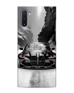 Чохол для Samsung Galaxy Note 10 з картинкою «BMW — акварельний дрифт»