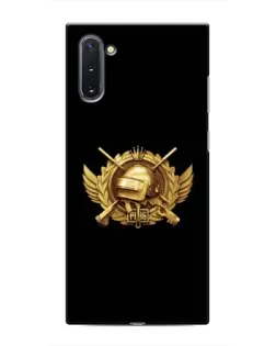 Чохол для Samsung Galaxy Note 10 з картинкою «PUBG — помаранчевий градієнт»