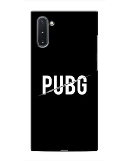Чохол для Samsung Galaxy Note 10 з картинкою «PUBG — білий логотип»
