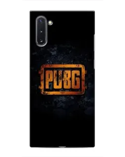 Чохол для Samsung Galaxy Note 10 з картинкою «PUBG — золотий логотип»