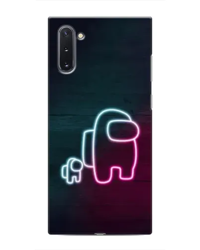 Чехол для Samsung Galaxy Note 10 с картинкой «Among Us неон-арт»