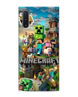 Чохол для Samsung Galaxy Note 10 з картинкою «Замок Minecraft»
