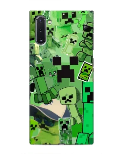 Чохол для Samsung Galaxy Note 10 з картинкою «Кріпери Minecraft»