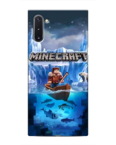 Чохол для Samsung Galaxy Note 10 з картинкою «Minecraft льодянийсвіт»