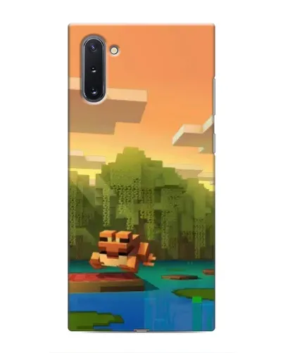 Чохол для Samsung Galaxy Note 10 з картинкою «Майнкрафт захід сонця»