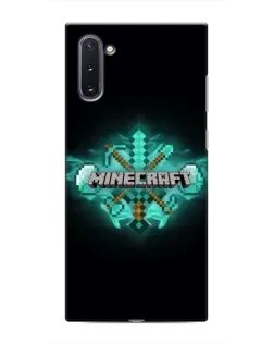 Чохол для Samsung Galaxy Note 10 з картинкою «Minecraft Diamond лого»