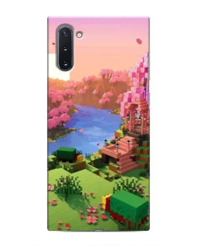 Чохол для Samsung Galaxy Note 10 з картинкою «Рожеве дерево Minecraft»