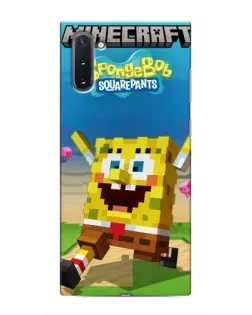Чохол для Samsung Galaxy Note 10 з картинкою «Губка Боб Minecraft» Чохол для Samsung Galaxy Note 10 з картинкою «Губка Боб Minecraft»