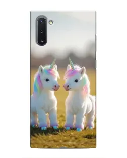 Чехол для Samsung Galaxy Note 10 с картинкой «Пара единорогов»