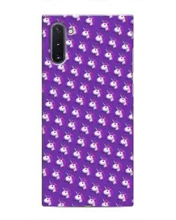 Чехол для Samsung Galaxy Note 10 с картинкой «Единороги на фиолетовом»