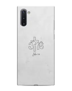 Чохол для Samsung Galaxy Note 10 з картинкою «Івана 3:16 Хрест»