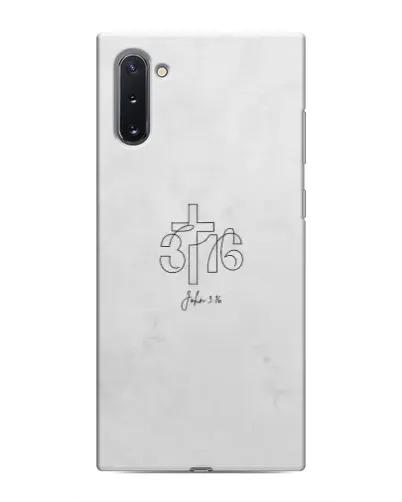 Чехол для Samsung Galaxy Note 10 с картинкой «Иоанна 3:16 Крест» Чехол для Samsung Galaxy Note 10 с картинкой «Иоанна 3:16 Крест»