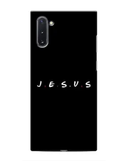 Чехол для Samsung Galaxy Note 10 с картинкой «Точки веры J.E.S.U.S.»