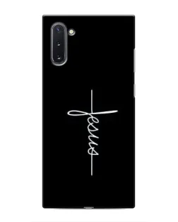 Чехол для Samsung Galaxy Note 10 с картинкой «Тонкая линия веры»