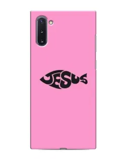 Чехол для Samsung Galaxy Note 10 с картинкой «Розовый символ  Jesus»