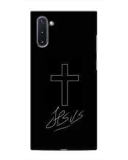 Чохол для Samsung Galaxy Note 10 з картинкою «Графічний хрест Jesus»
