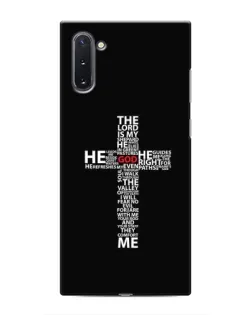Чохол для Samsung Galaxy Note 10 з картинкою «Текстовий хрест»