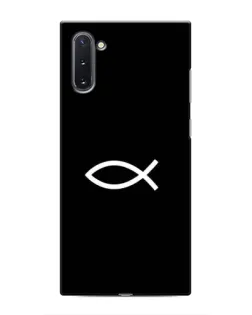 Чохол для Samsung Galaxy Note 10 з картинкою «Символ риби Jesus»
