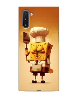Чехол для Samsung Galaxy Note 10 с картинкой «Губка Боб повар»