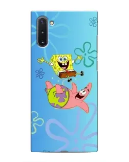 Чехол для Samsung Galaxy Note 10 с картинкой «Спанч Боб и Патрик»