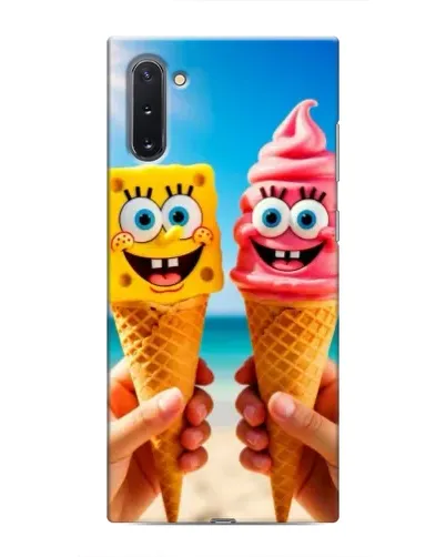 Чехол для Samsung Galaxy Note 10 с картинкой «Спанч Боб мороженое» Чехол для Samsung Galaxy Note 10 с картинкой «Спанч Боб мороженое»