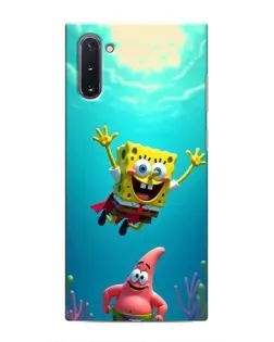 Чохол для Samsung Galaxy Note 10 з картинкою «Спанч Боб під водою»