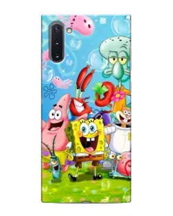 Чохол для Samsung Galaxy Note 10 з картинкою «Губка Боб та друзі»