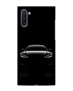 Чохол для Samsung Galaxy Note 10 з картинкою «Силует Tesla Night»