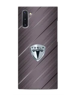 Чохол для Samsung Galaxy Note 10 з картинкою «Металева текстура Tesla»