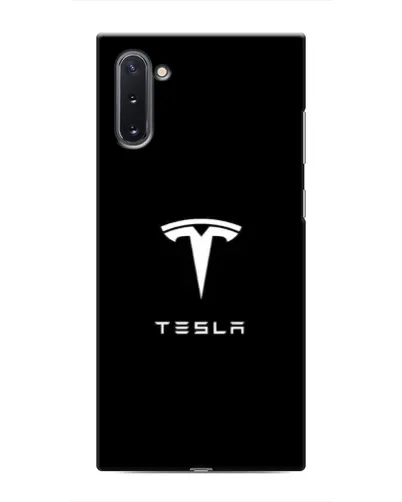 Чохол для Samsung Galaxy Note 10 з картинкою «Tesla White Logo» Чохол для Samsung Galaxy Note 10 з картинкою «Tesla White Logo»