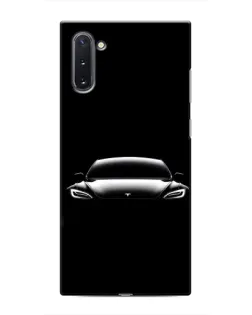 Чохол для Samsung Galaxy Note 10 з картинкою «Фари Tesla Night»