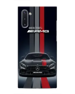 Чохол для Samsung Galaxy Note 10 з картинкою «Mercedes — білий карбон»