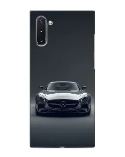 Чехол для Samsung Galaxy Note 10 с картинкой «Mercedes на черном»