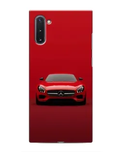 Чехол для Samsung Galaxy Note 10 с картинкой «Красный Mercedes AMG»
